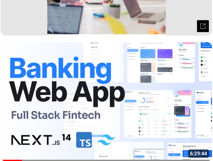 Build and Deploy a Banking App with Finance Management Dashboard Using Next-js 14